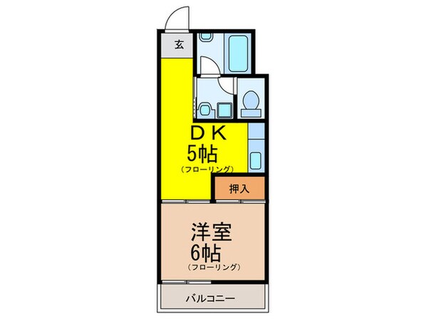 コーポ江越の物件間取画像